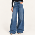 Mid-Blue Extra Wide-Leg Jeans