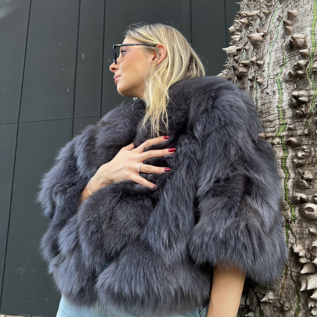 Real fur jacket