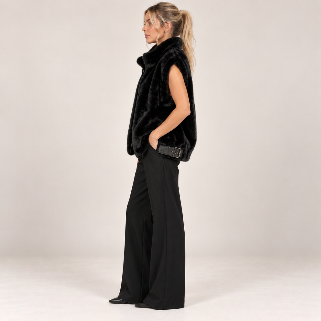 Faux Fur Zip Vest