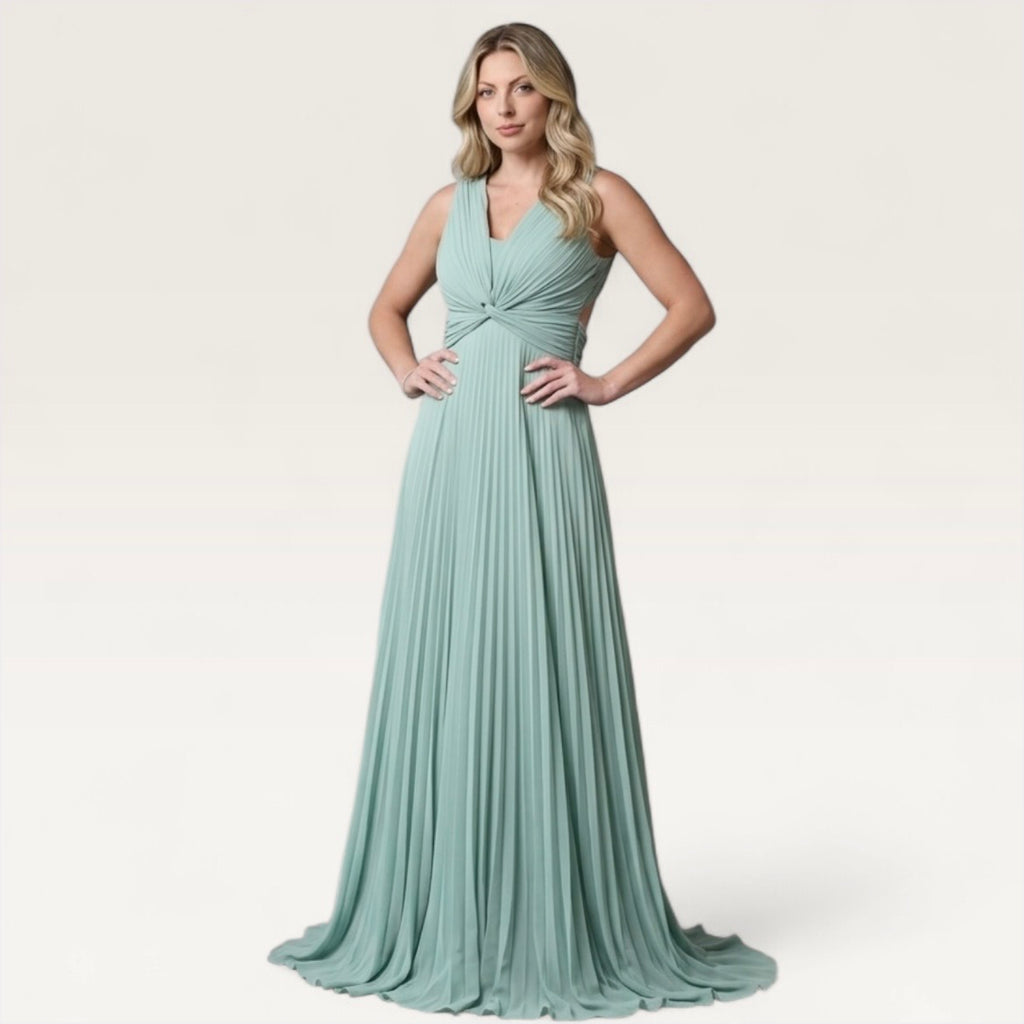 Gown With twisted front Knot