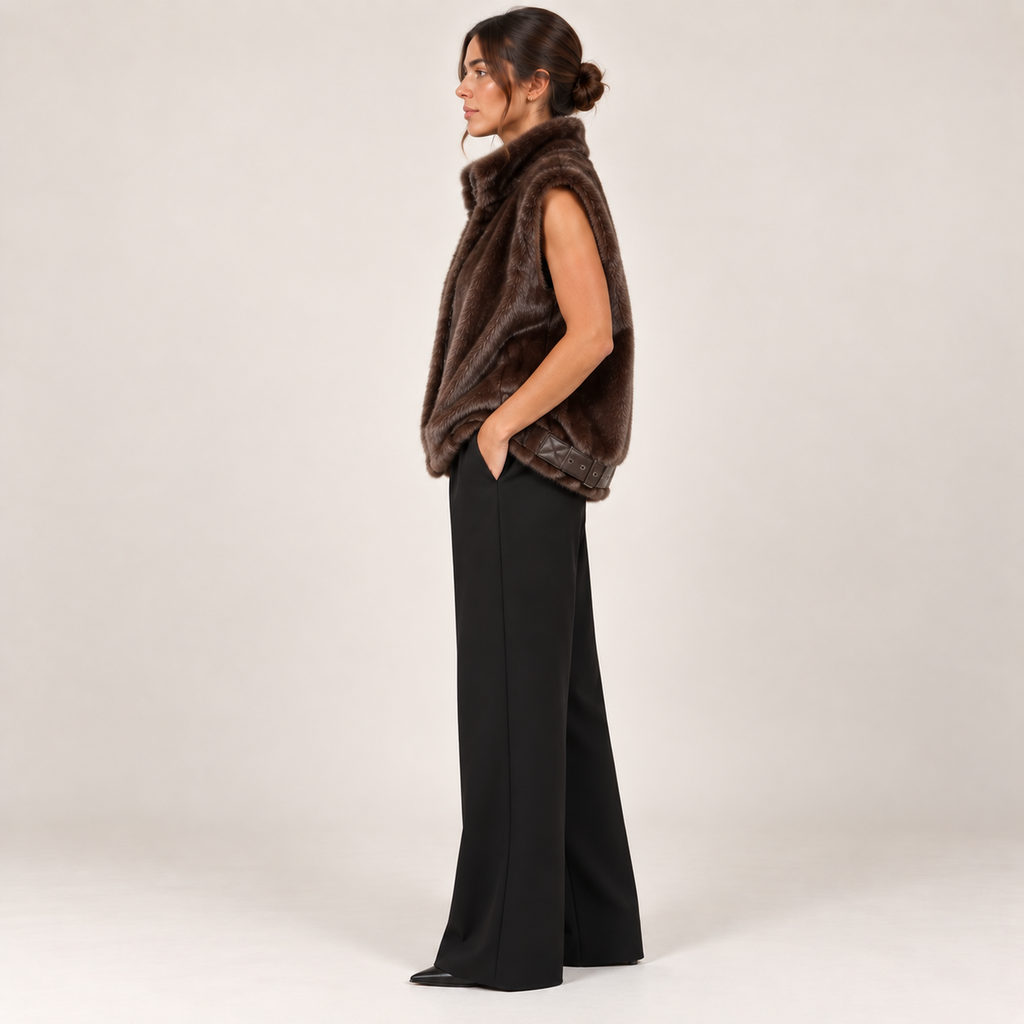 Faux Fur Zip Vest