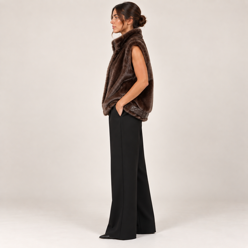 Faux Fur Zip Vest