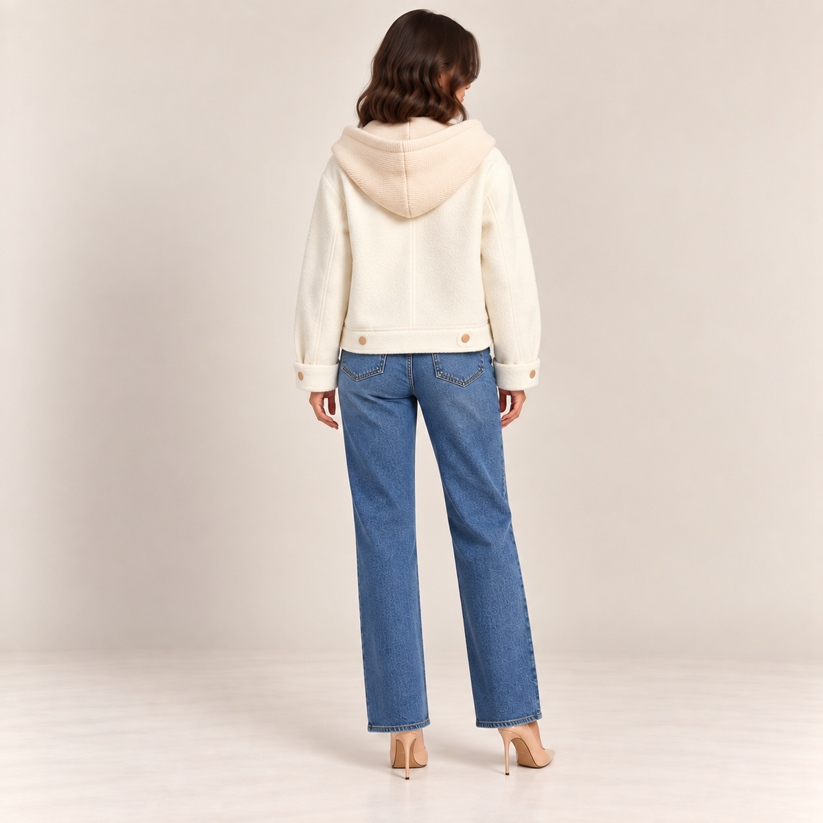 Hooded Zip-Up Utility Jacket