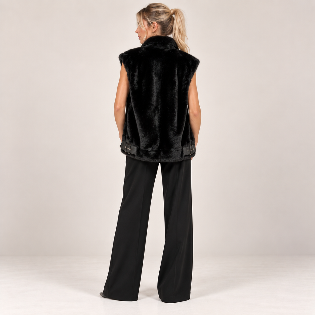 Faux Fur Zip Vest