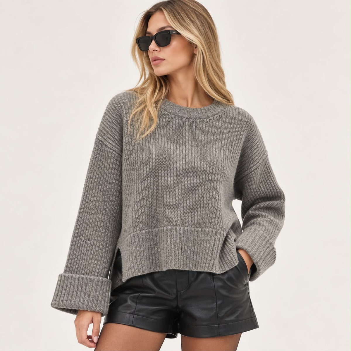 Ribbed Knit Sweater
