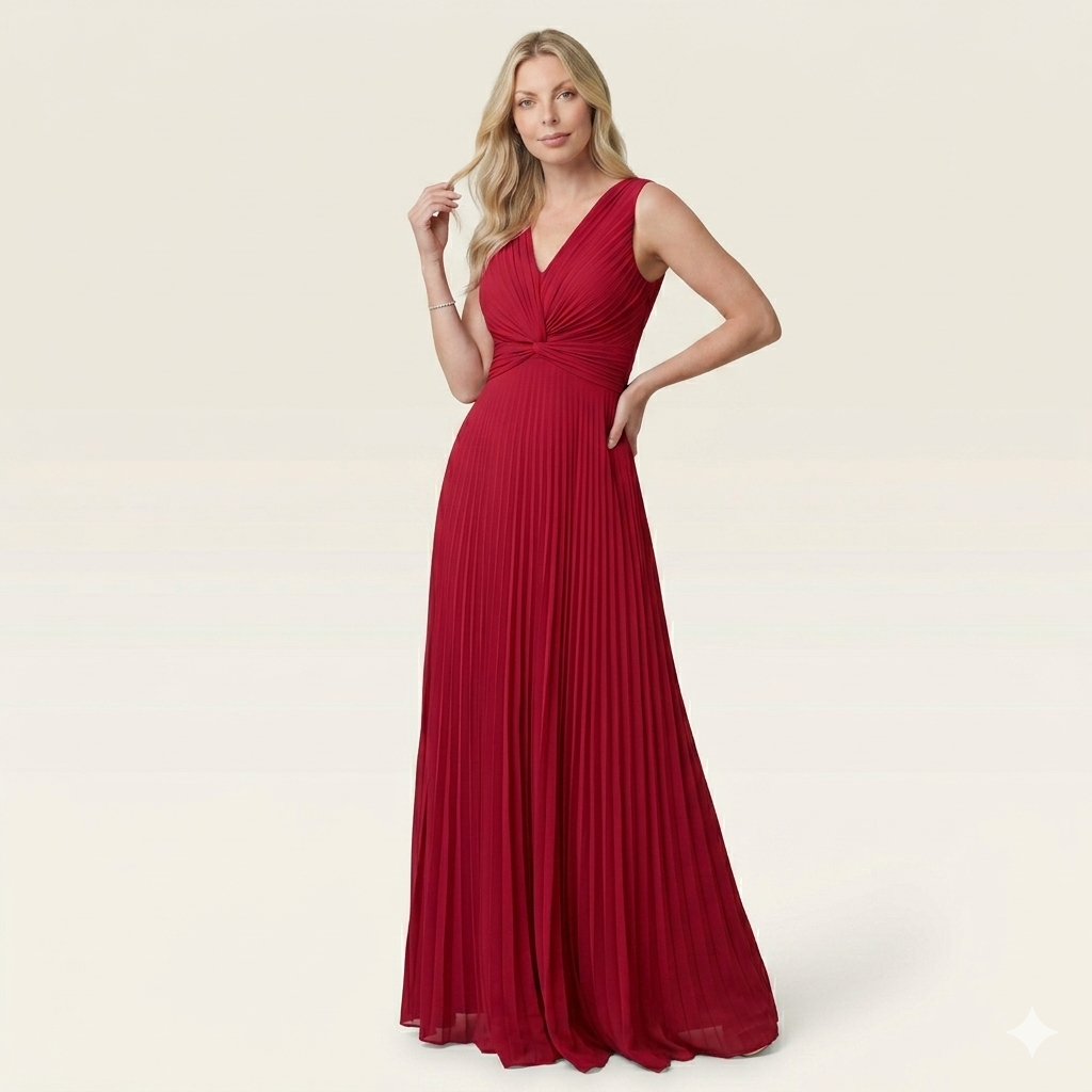 Gown With twisted front Knot