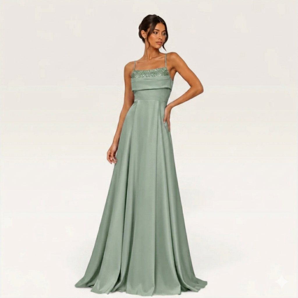 Elegant Strap Detail Maxi Dress