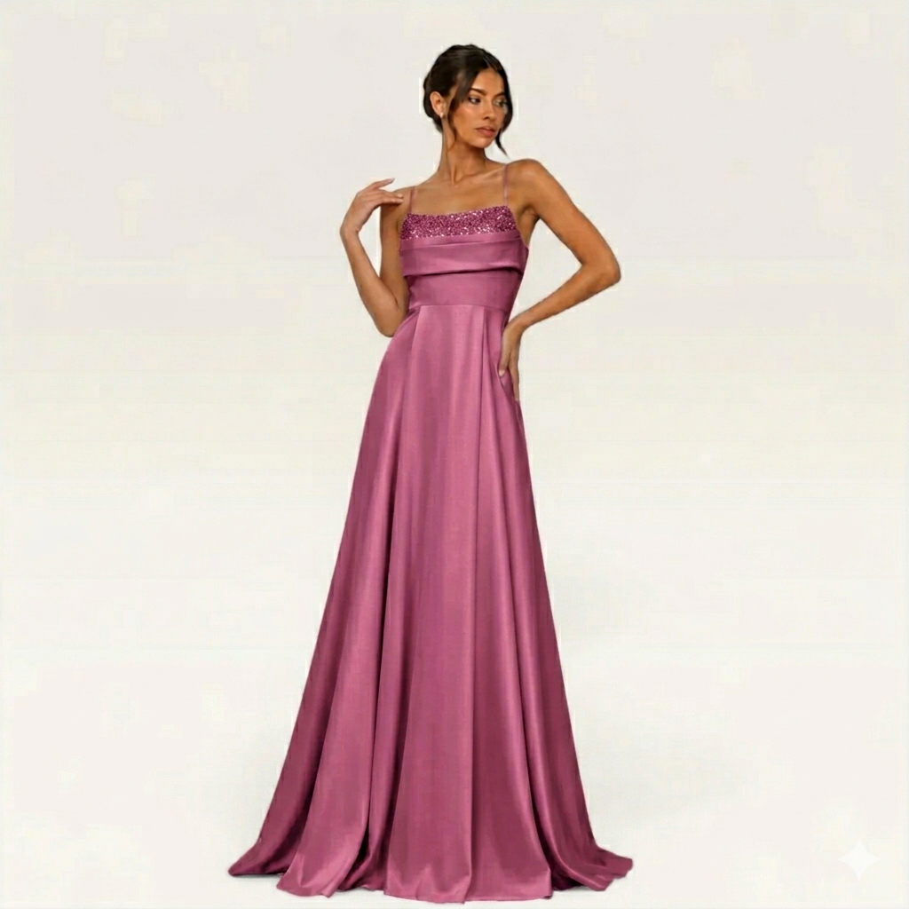 Elegant Strap Detail Maxi Dress