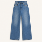 Dark Blue Straight-Leg Jeans