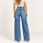 Dark Blue Straight-Leg Jeans