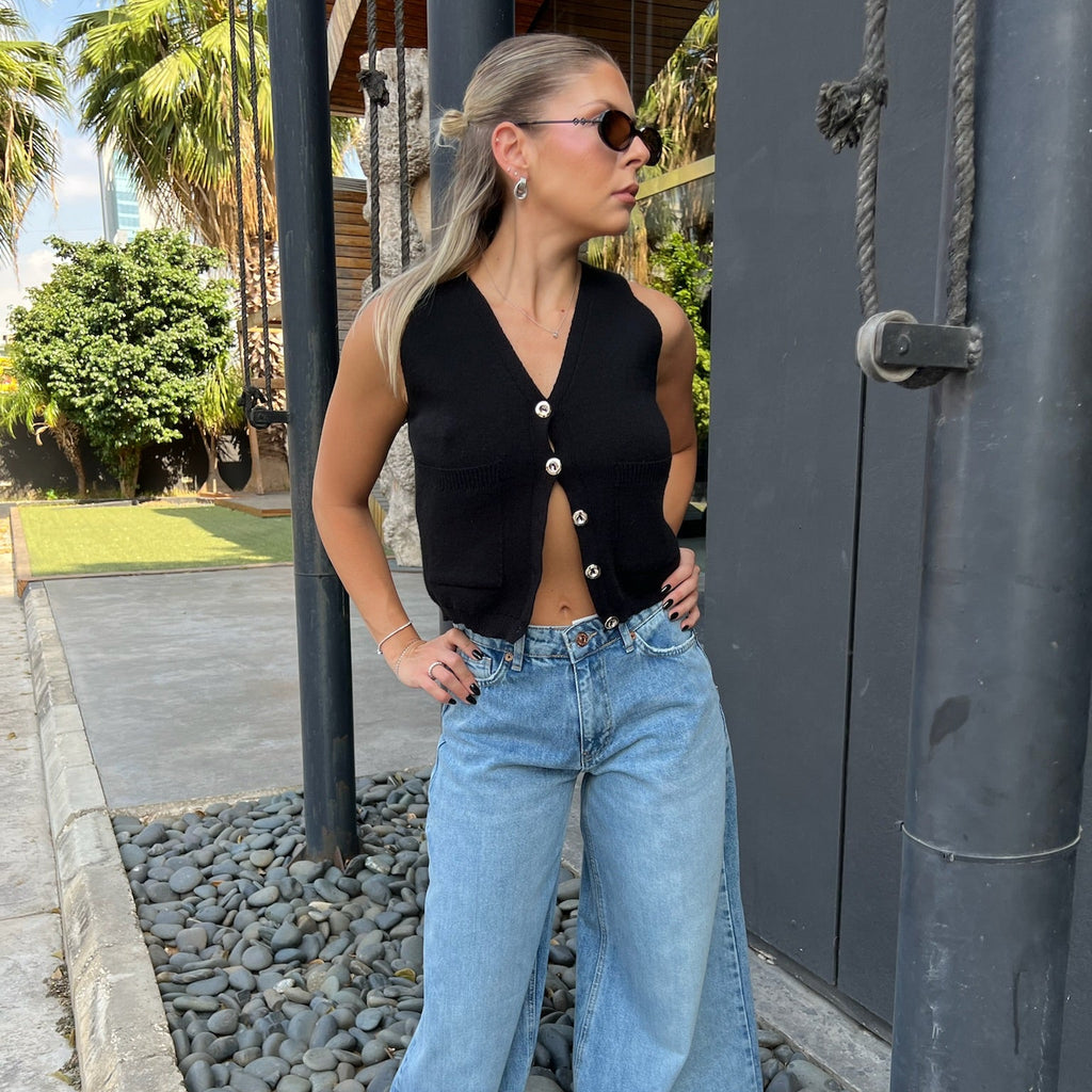 Knit vest top
