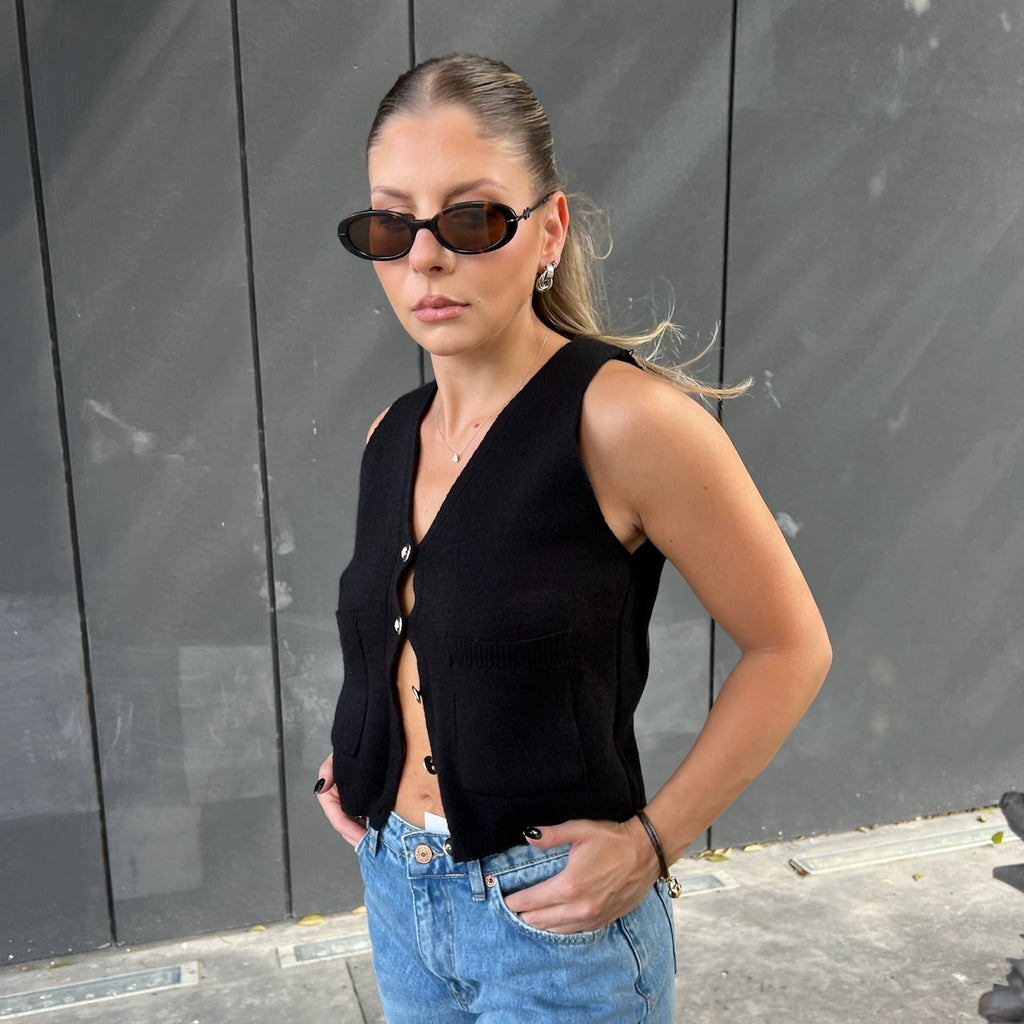 Knit vest top
