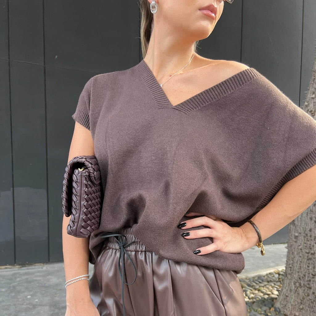 Wool blend gilet