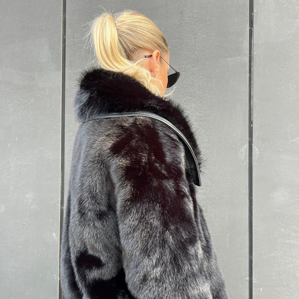 Faux fur buckle jacket