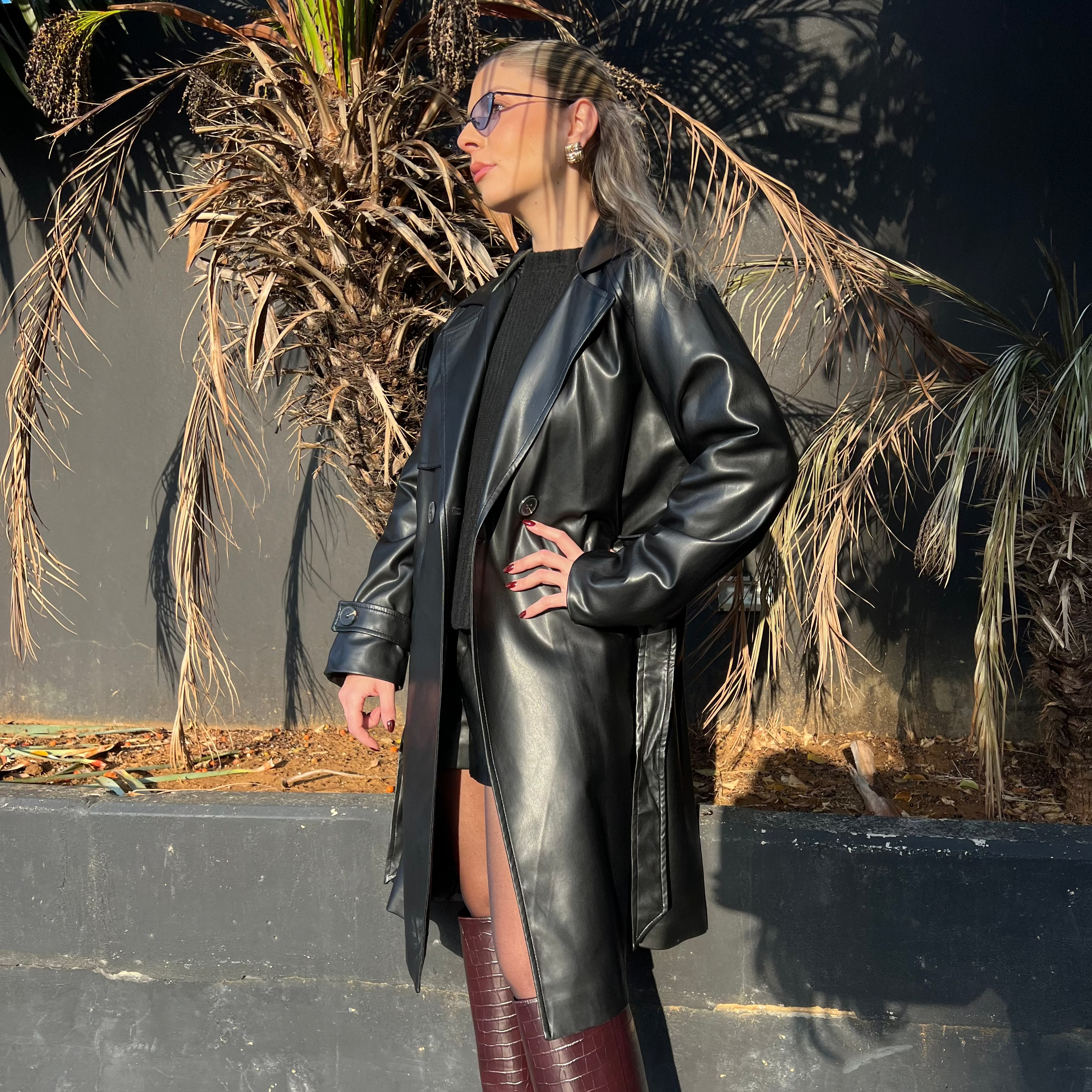 Leather Trench Coat