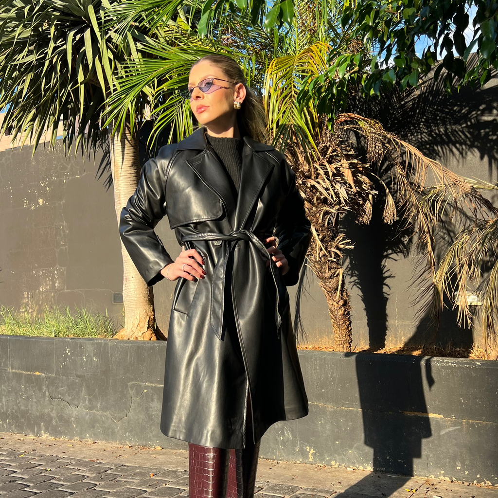 Leather Trench Coat