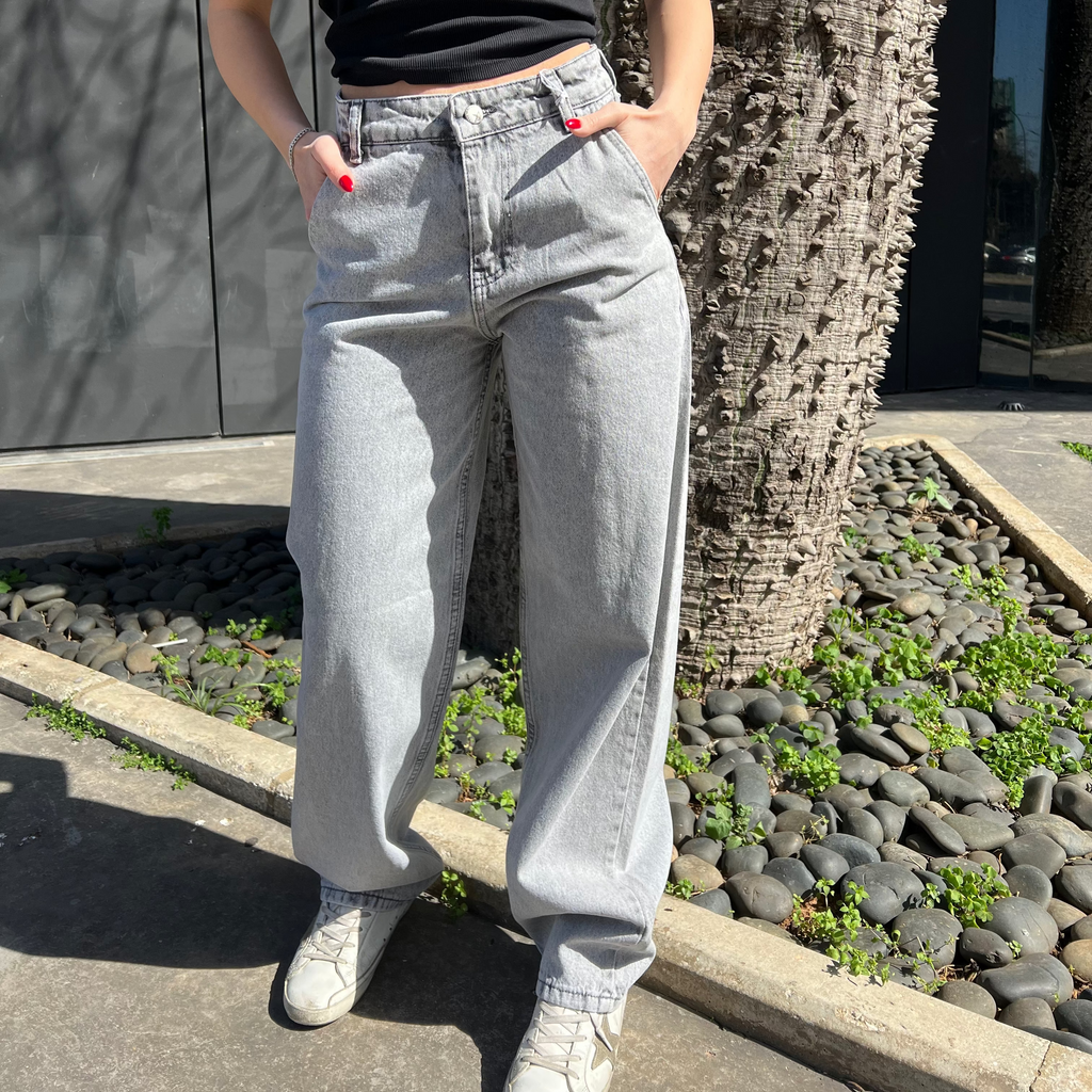 Grey denim jeans