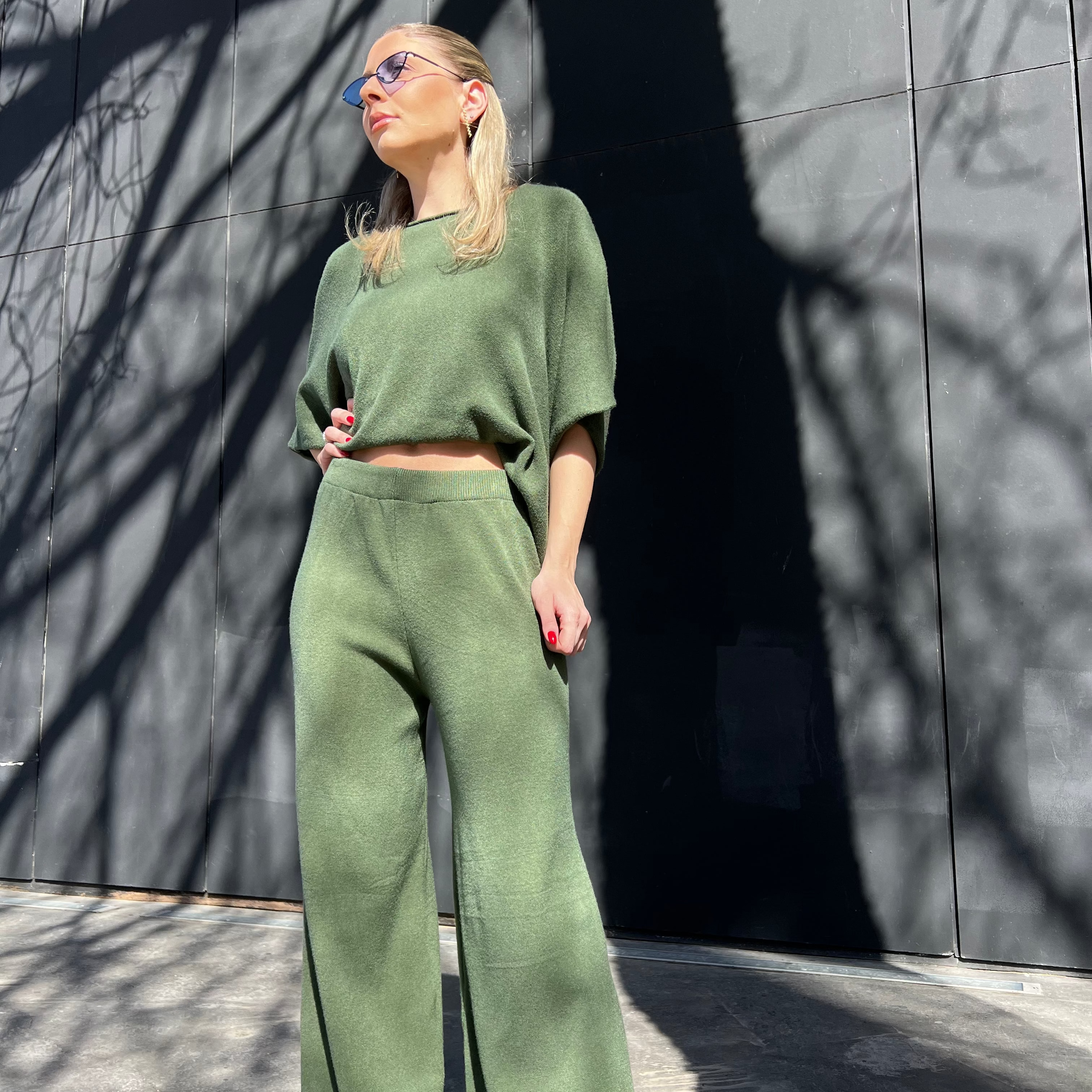 Knit matching set