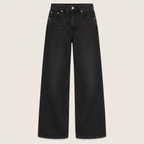 Washed Black Straight-Leg Jeans, product view